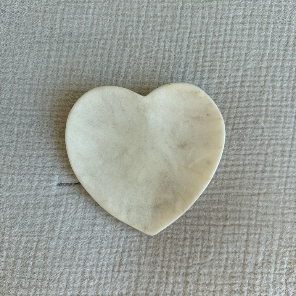 Marble Heart-Shaped Jewelry Dish
